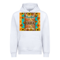 White Thankful mama mama mama Urban Hoodie - Artiststas