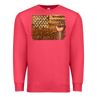 Cardinal American melanin flag Premium Sweatshirt - texasbilliewilder