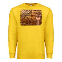 Lemon American melanin flag Premium Sweatshirt - texasbilliewilder