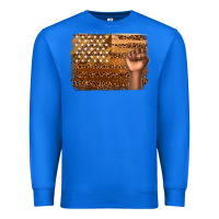 True Royal American melanin flag Premium Sweatshirt - texasbilliewilder