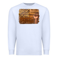 White American melanin flag Premium Sweatshirt - texasbilliewilder