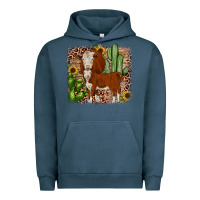 Pigment Midnight Navy Hereford cactus sunflower Urban Hoodie - JahusDesignShop