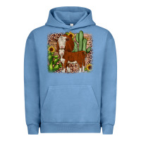 Pigment Pebble Blue Hereford cactus sunflower Urban Hoodie - JahusDesignShop