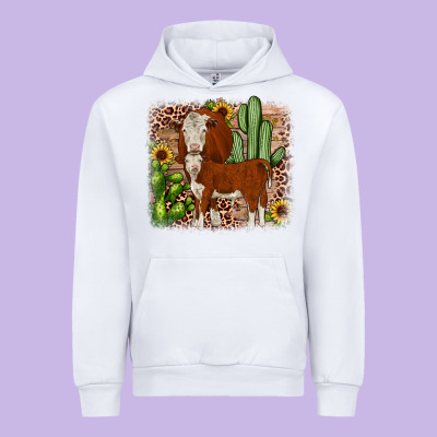 Hereford Cactus Sunflower Urban Hoodie Designed By Jahusdesignshop