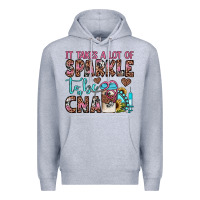 Heather Grey it takes a lot of sparkle to be a cna Premium Hoodie - JahusDesignShop