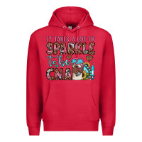 Cardinal it takes a lot of sparkle to be a cna Premium Hoodie - JahusDesignShop