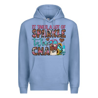 Colony Blue it takes a lot of sparkle to be a cna Premium Hoodie - JahusDesignShop
