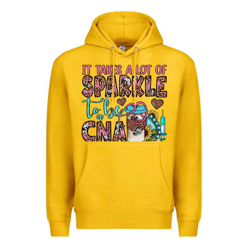 It Takes A Lot Of Sparkle To Be A Cna Premium Hoodie by JahusDesignShop | Teevron