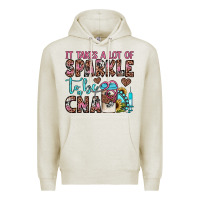 Oatmeal Heather it takes a lot of sparkle to be a cna Premium Hoodie - JahusDesignShop