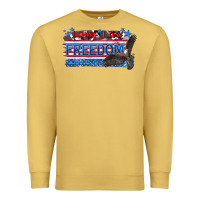 Antique Gold long live freedom Premium Sweatshirt - Zillion Design Studio