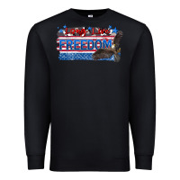 Black long live freedom Premium Sweatshirt - Zillion Design Studio