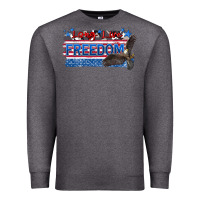 Charcoal Heather long live freedom Premium Sweatshirt - Zillion Design Studio