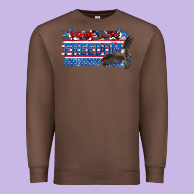 Long Live Freedom Premium Sweatshirt Designed By Zillion Design Studio