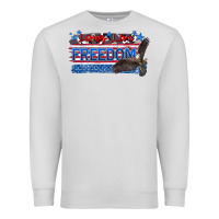 Dove Grey long live freedom Premium Sweatshirt - Zillion Design Studio
