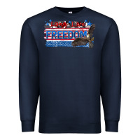 Navy long live freedom Premium Sweatshirt - Zillion Design Studio