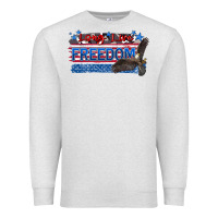 Oatmeal Heather long live freedom Premium Sweatshirt - Zillion Design Studio