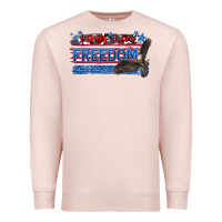 Pale Pink long live freedom Premium Sweatshirt - Zillion Design Studio