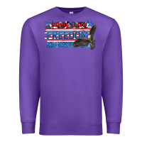 Purple long live freedom Premium Sweatshirt - Zillion Design Studio
