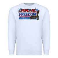 White long live freedom Premium Sweatshirt - Zillion Design Studio