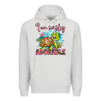 Dove Grey i am turtley adorable Premium Hoodie - AdoDesignShop