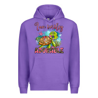 Purple i am turtley adorable Premium Hoodie - AdoDesignShop