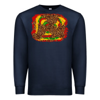 Navy black history background Premium Sweatshirt - texasbilliewilder