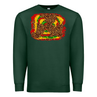 Sports Green black history background Premium Sweatshirt - texasbilliewilder
