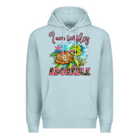 Blue Mist i am turtley adorable Premium Hoodie - AdoDesignShop