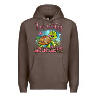 Coffee i am turtley adorable Premium Hoodie - AdoDesignShop