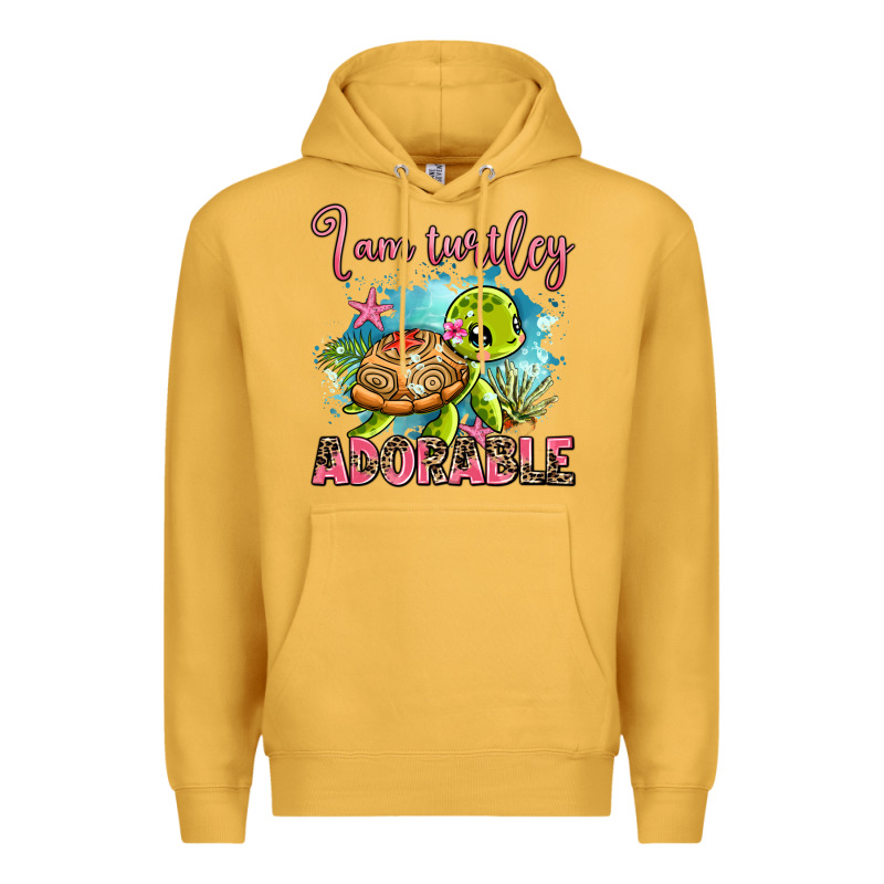 I Am Turtley Adorable Premium Hoodie by AdoDesignShop | Teevron
