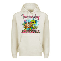 Oatmeal Heather i am turtley adorable Premium Hoodie - AdoDesignShop