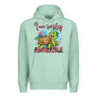 Seafoam i am turtley adorable Premium Hoodie - AdoDesignShop