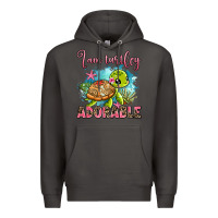 Smoke i am turtley adorable Premium Hoodie - AdoDesignShop
