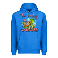 True Royal i am turtley adorable Premium Hoodie - AdoDesignShop