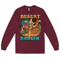 Burgundy desert darling camel Long Sleeve Tee - BarkalooDesign