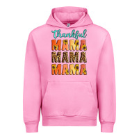 Fuchsia Pink Thankful mama mama mama Urban Hoodie - Artiststas