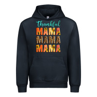 Navy Thankful mama mama mama Urban Hoodie - Artiststas
