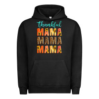 Pigment Black Thankful mama mama mama Urban Hoodie - Artiststas