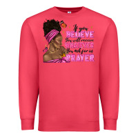 Cardinal afro woman bun and religion faith prayer Premium Sweatshirt - texasbilliewilder