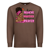 Chestnut afro woman bun and religion faith prayer Premium Sweatshirt - texasbilliewilder