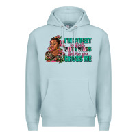 Blue Mist i am street so look both ways before you cross me Premium Hoodie - AdoDesignShop