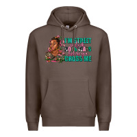 Coffee i am street so look both ways before you cross me Premium Hoodie - AdoDesignShop