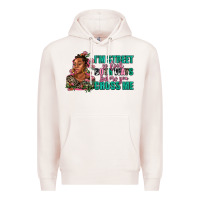 Pale Pink i am street so look both ways before you cross me Premium Hoodie - AdoDesignShop