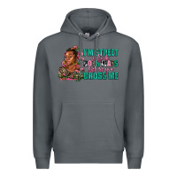 Rock i am street so look both ways before you cross me Premium Hoodie - AdoDesignShop