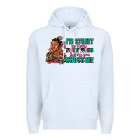 White i am street so look both ways before you cross me Premium Hoodie - AdoDesignShop