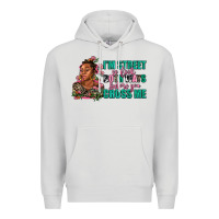Dove Grey i am street so look both ways before you cross me Premium Hoodie - AdoDesignShop