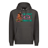 Smoke i am street so look both ways before you cross me Premium Hoodie - AdoDesignShop