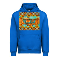 Cobalt Thankful Pumpkins Urban Hoodie - Artiststas
