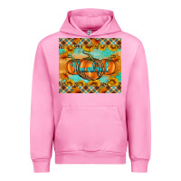 Fuchsia Pink Thankful Pumpkins Urban Hoodie - Artiststas