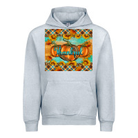 Heather Grey Thankful Pumpkins Urban Hoodie - Artiststas